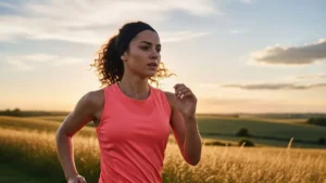 running with a headband
