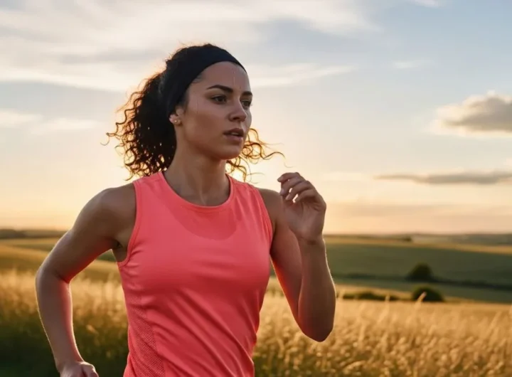 running with a headband