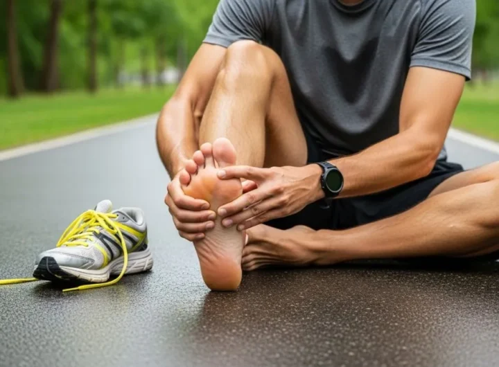 arch pain after running